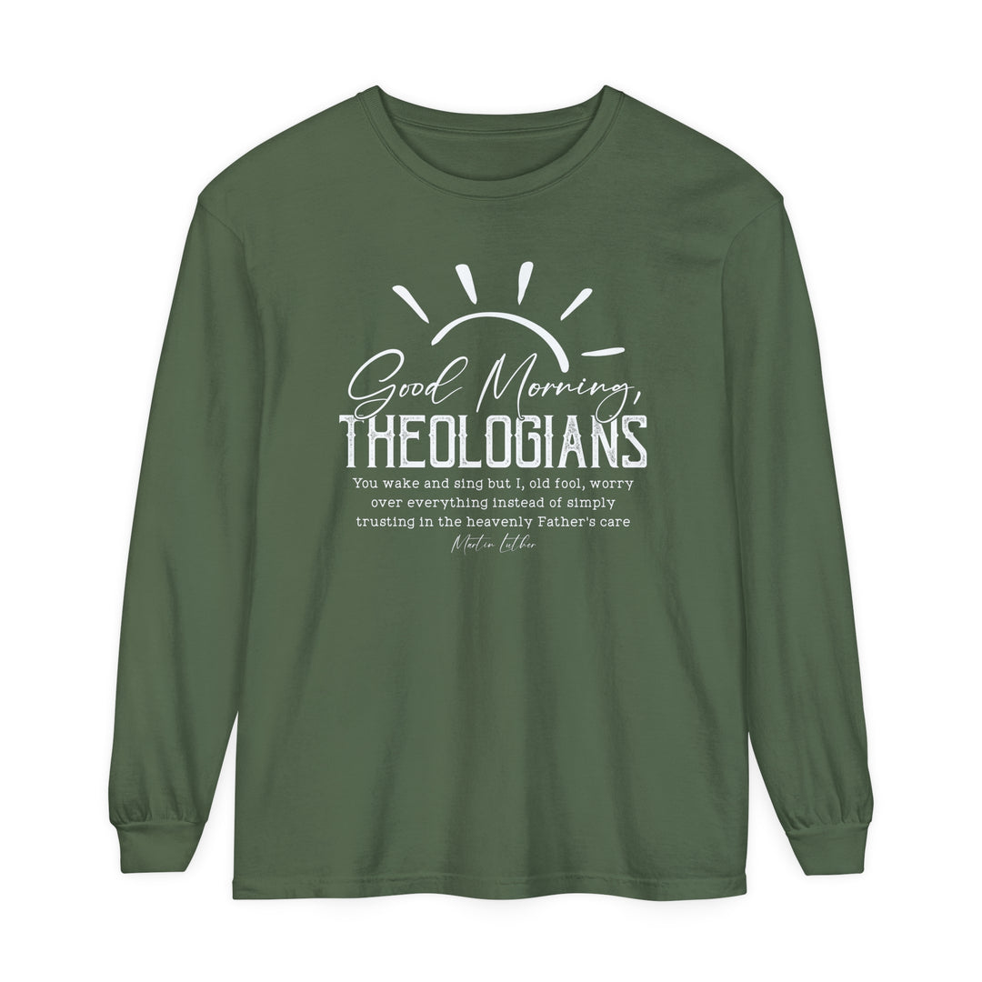 Good Morning Theologians Long Sleeve Shirt Long-sleeve Hemp S 