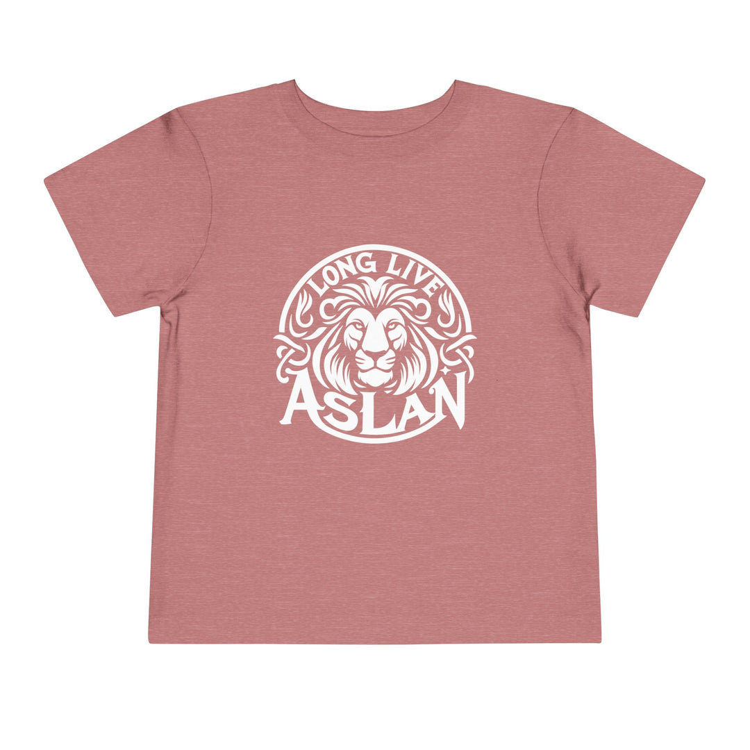 Long Live Aslan Toddler Tee Kids clothes Heather Mauve 2T 