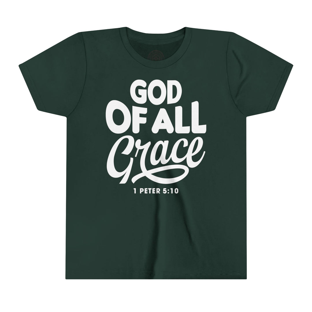 God of All Grace Youth T-shirt Kids clothes Forest S 