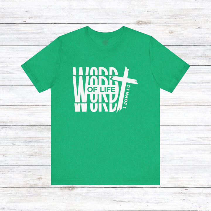 Word of Life Unisex T-Shirt T-Shirt Heather Kelly S 