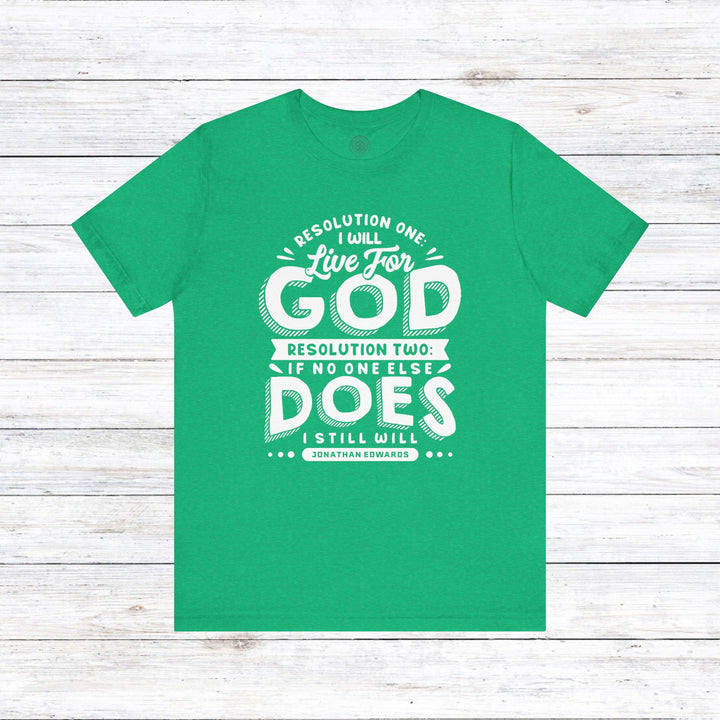 Live For God Unisex T-Shirt T-Shirt Heather Kelly S 