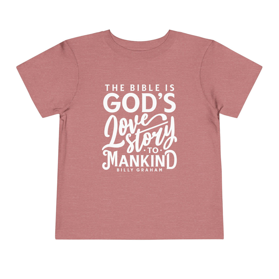 God's Love Story Toddler Tee Kids clothes Heather Mauve 2T 