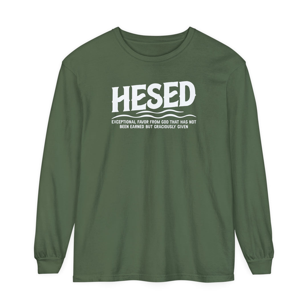 Hesed Exceptional Favor Long Sleeve Shirt Long-sleeve Hemp S 