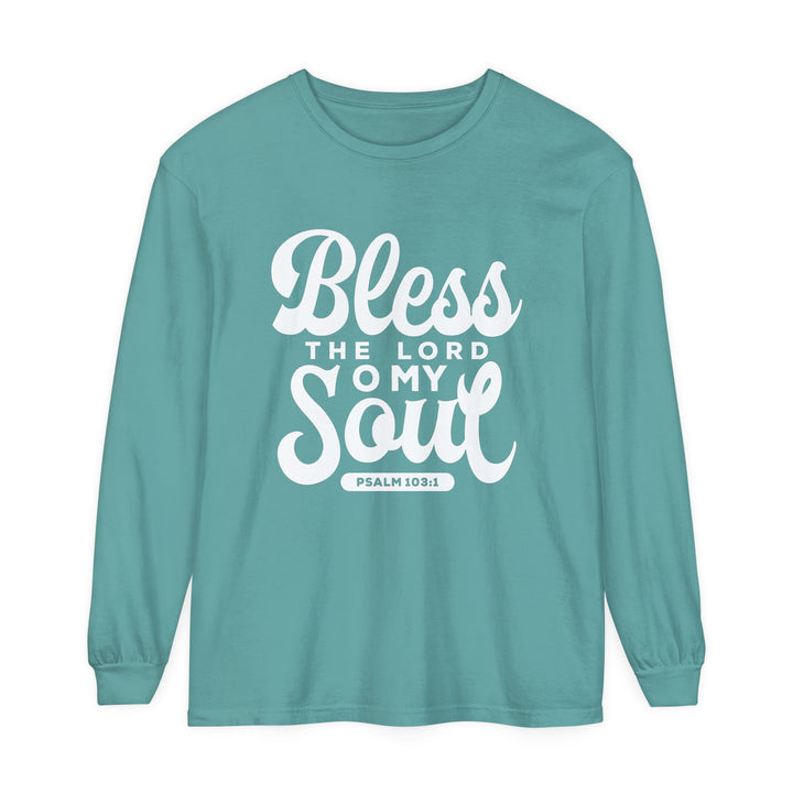 Bless The Lord Long Sleeve Shirt Long-sleeve Seafoam S 