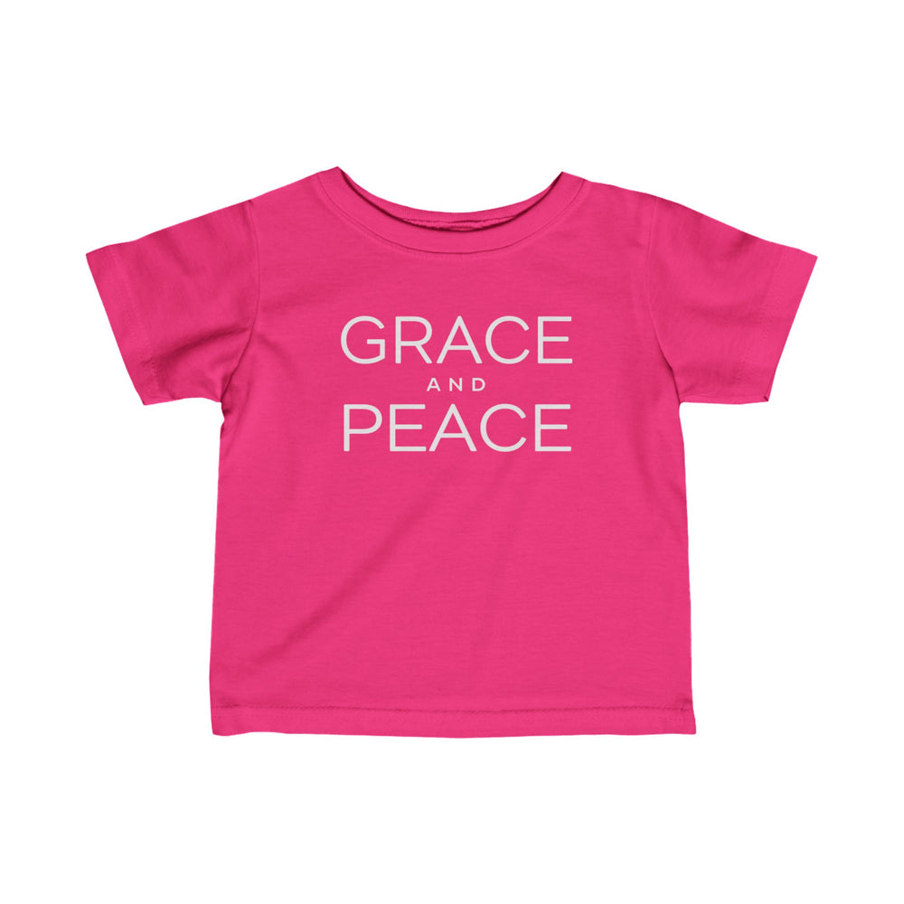 Grace and Peace Baby Tee Kids clothes Hot Pink 6M 