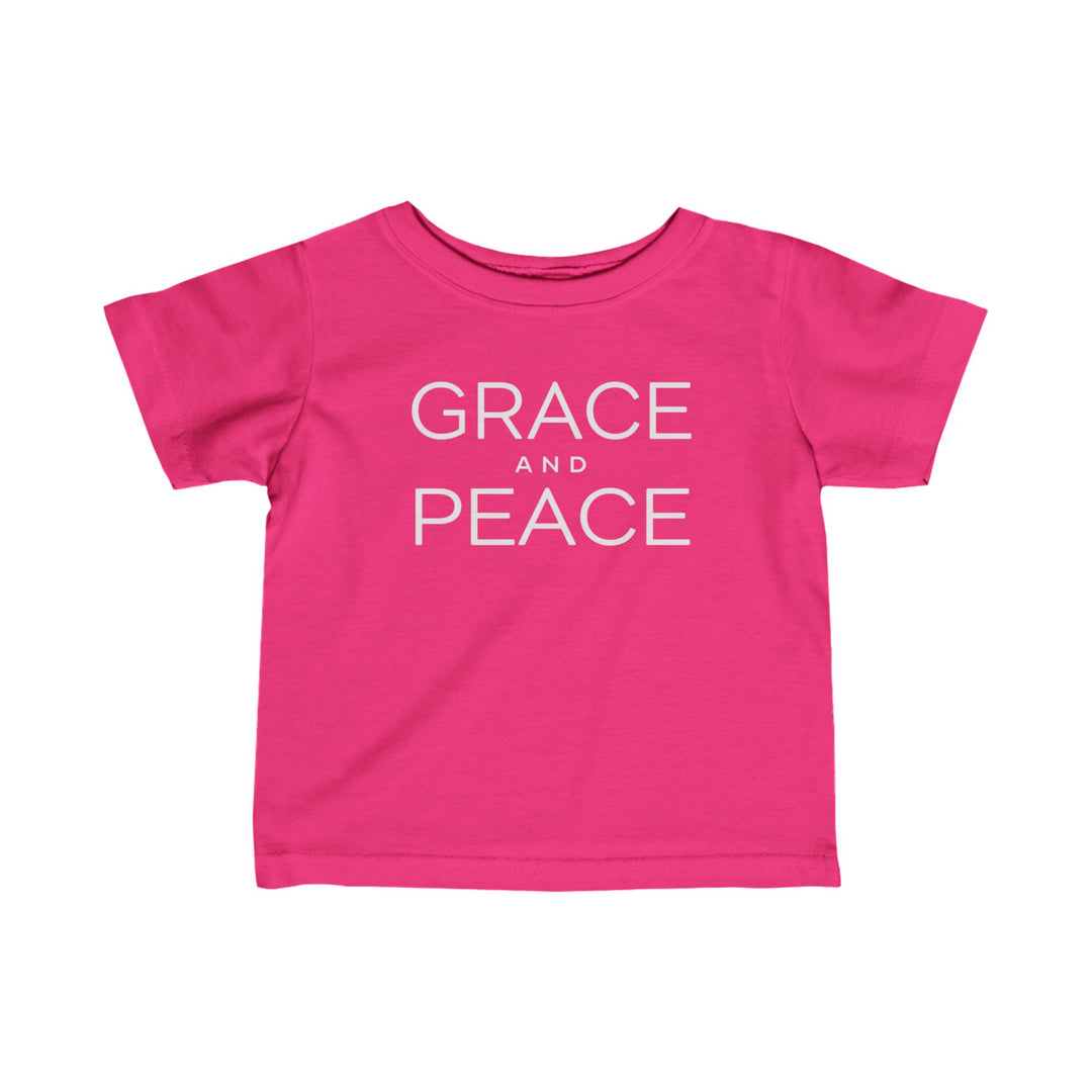 Grace and Peace Baby Tee Kids clothes Hot Pink 6M 