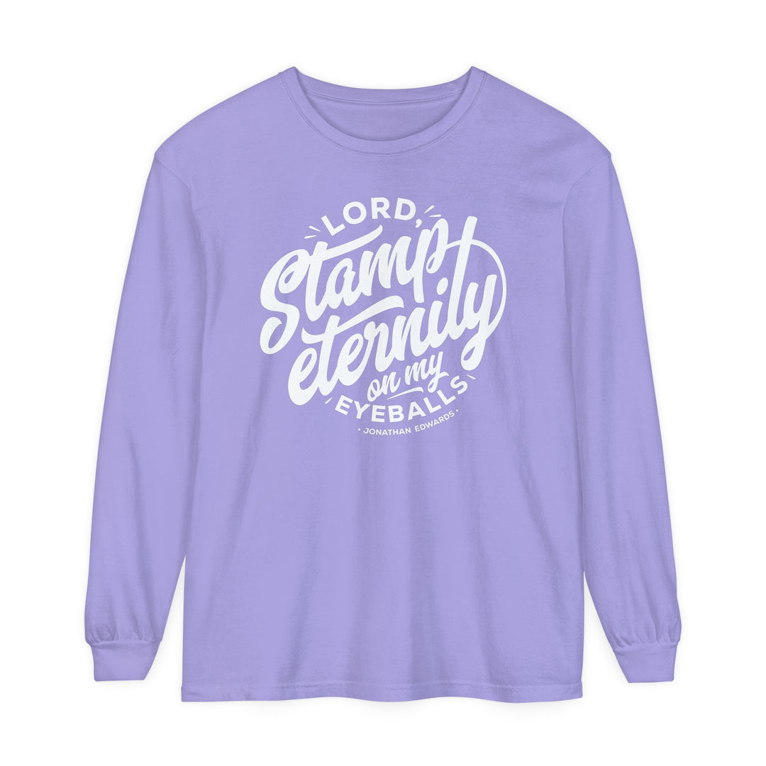 Stamp Eternity Long Sleeve Shirt Long-sleeve Violet S 