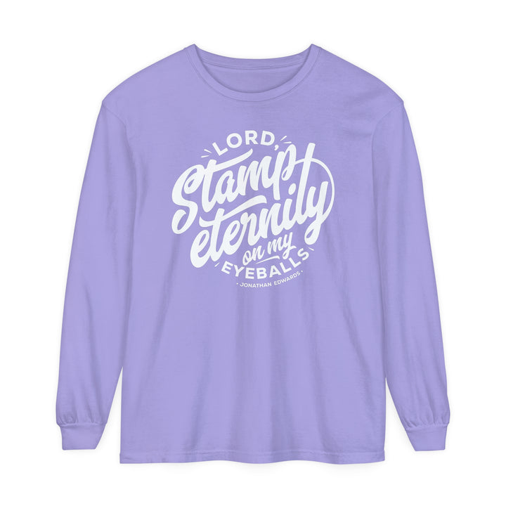 Stamp Eternity Long Sleeve Shirt Long-sleeve Violet S 