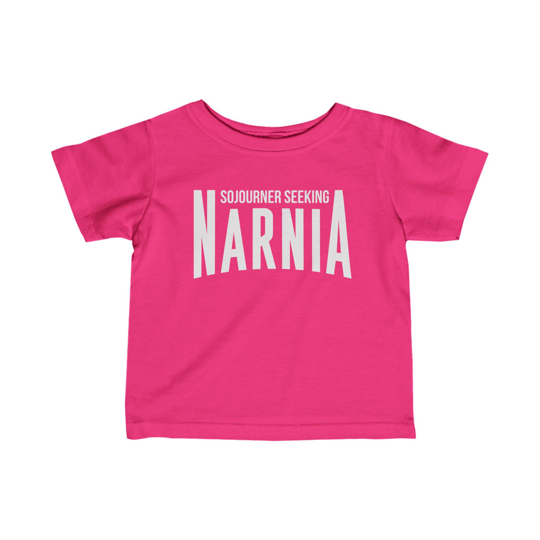 Sojourner Seeking Narnia Baby Tee Kids clothes Hot Pink 6M 