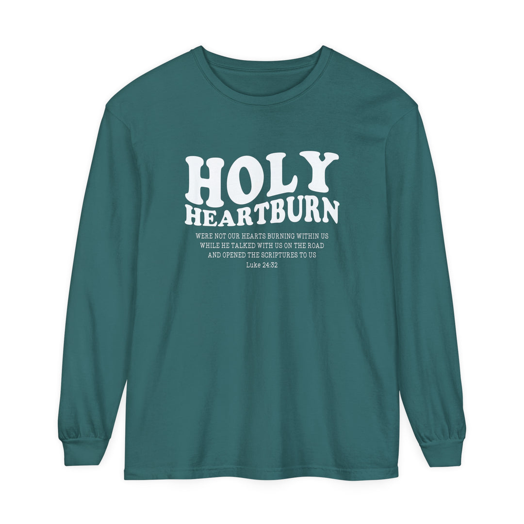 Holy Heartburn Long Sleeve Shirt Long-sleeve Blue Spruce S 