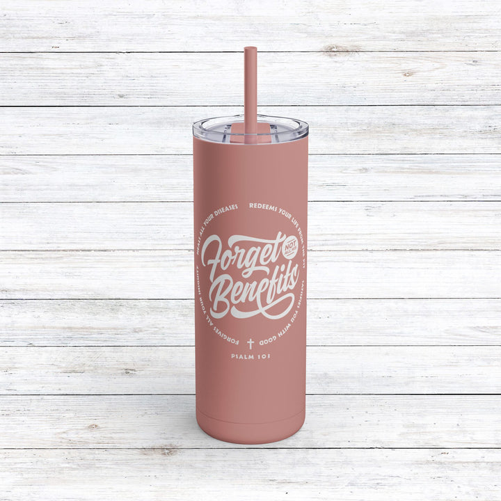 Christian Tumbler Psalm 103 Mug Dusty Rose 20oz Matte