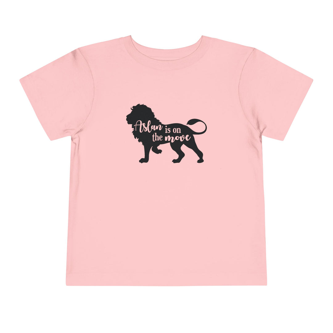 Aslan Is On The Move Toddler Tee Kids clothes Pink 2T 