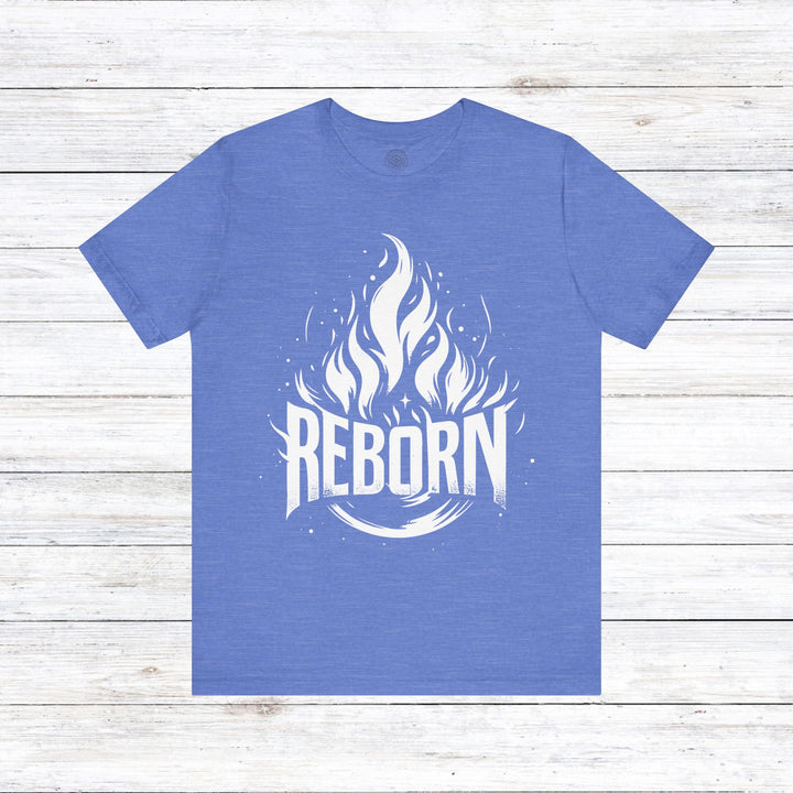 Reborn Unisex T-Shirt T-Shirt Heather Columbia Blue S 