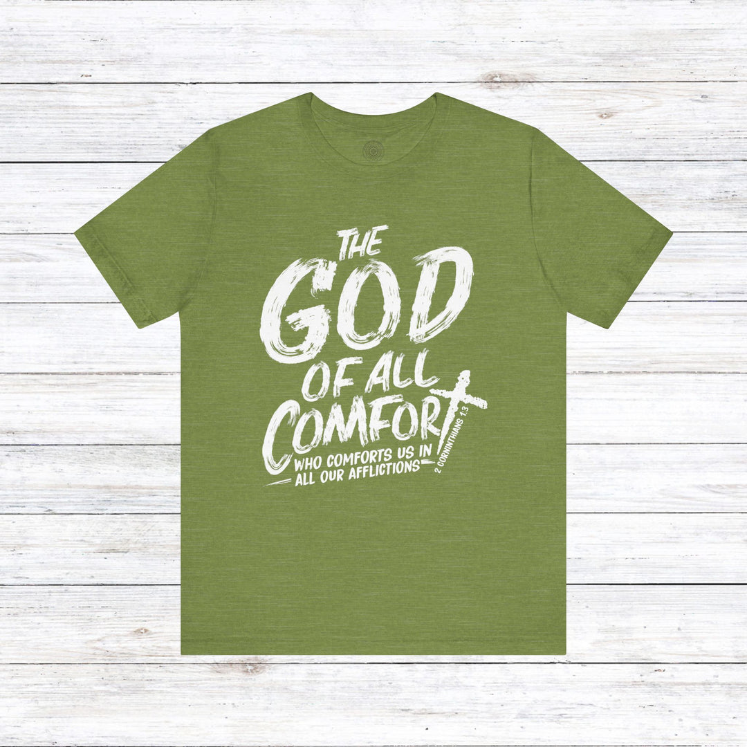 God of All Comfort Unisex T-Shirt T-Shirt Heather Green S 