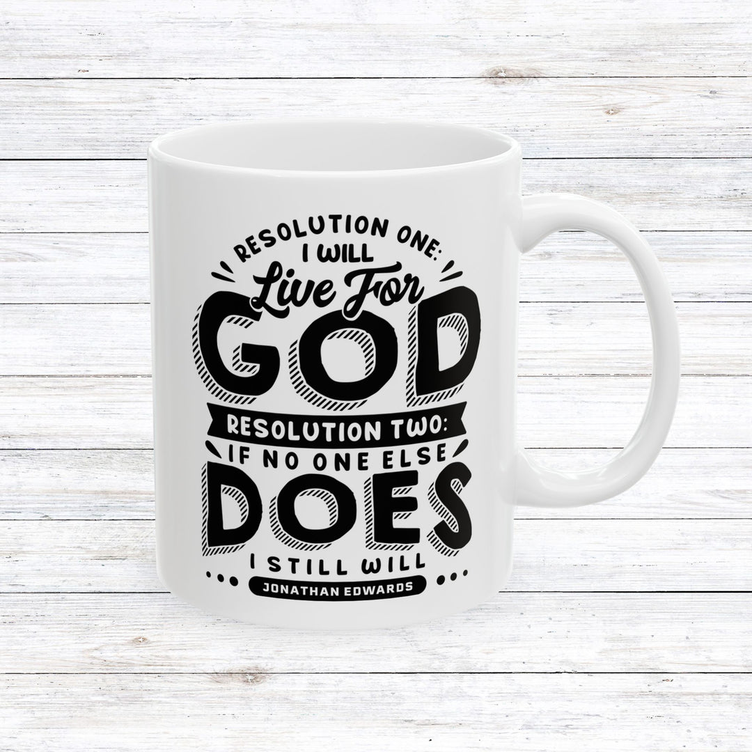 Christian Coffee Mug Live For God Ceramic Mug 11oz  