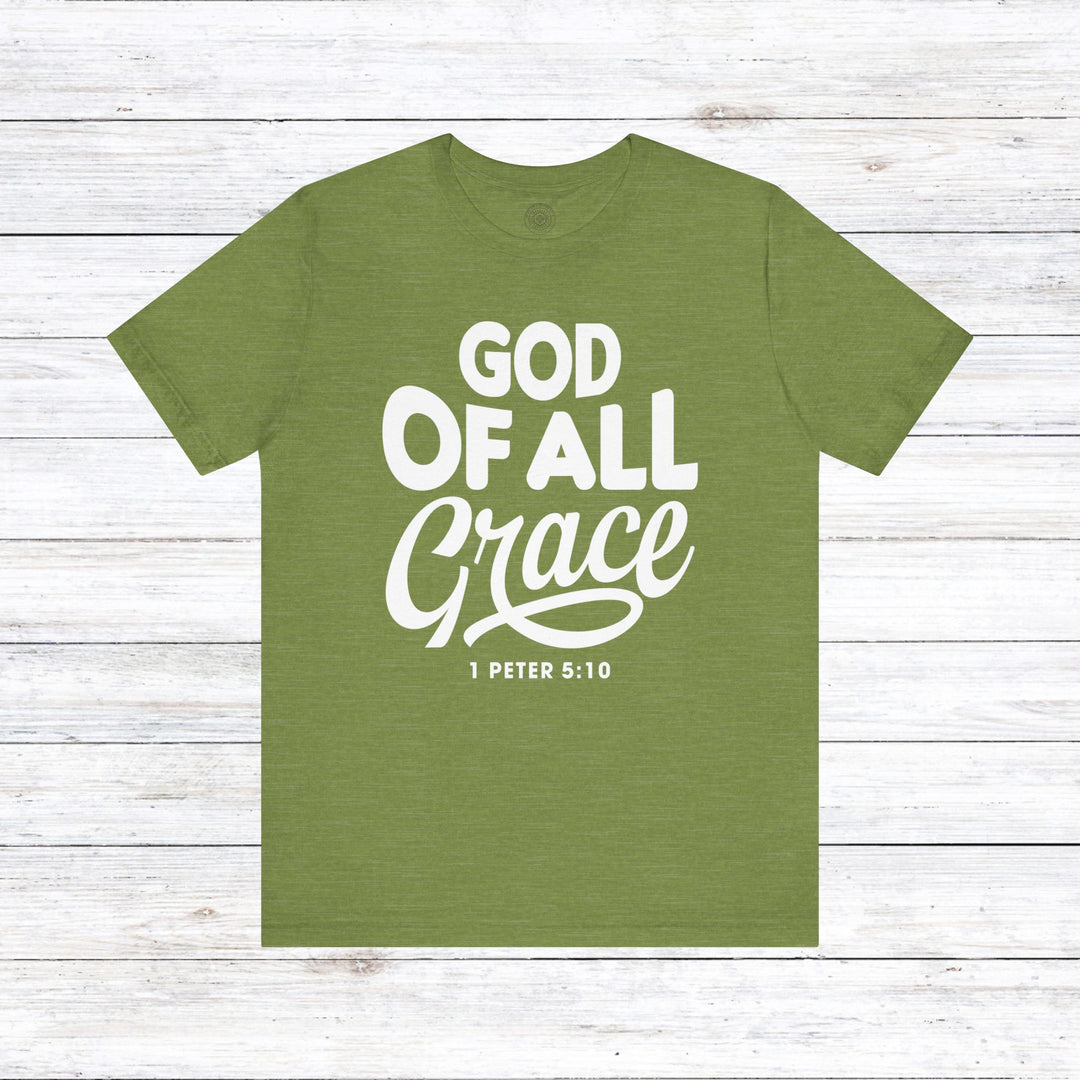 God of All Grace Unisex T-Shirt T-Shirt Heather Green S 