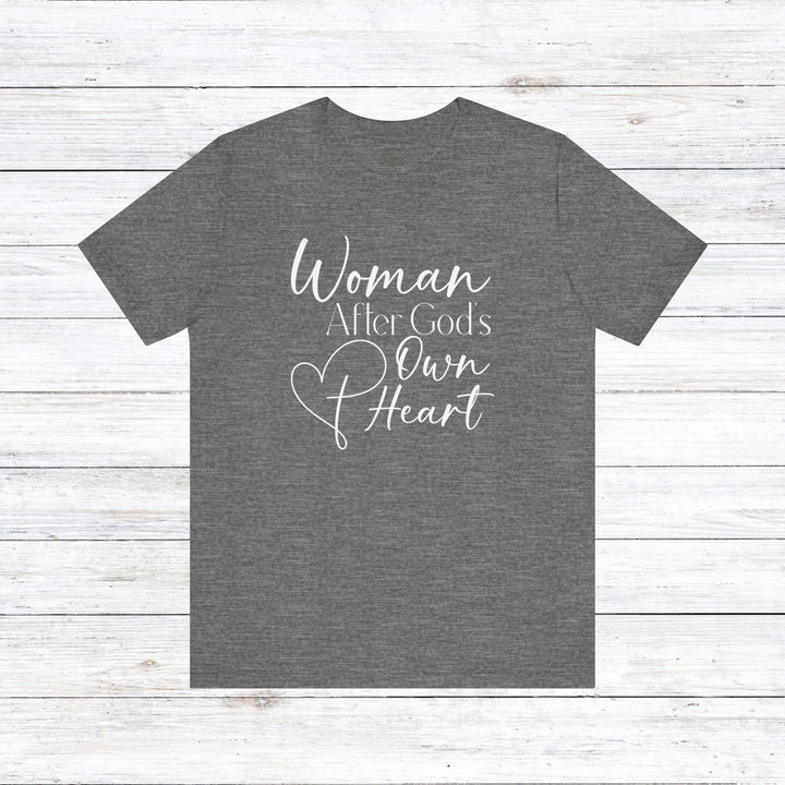 Woman After God's Own Heart Unisex T-Shirt T-Shirt Deep Heather S 