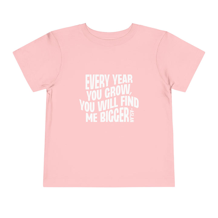 Every Year You Grow Toddler Tee Kids clothes Pink 2T 