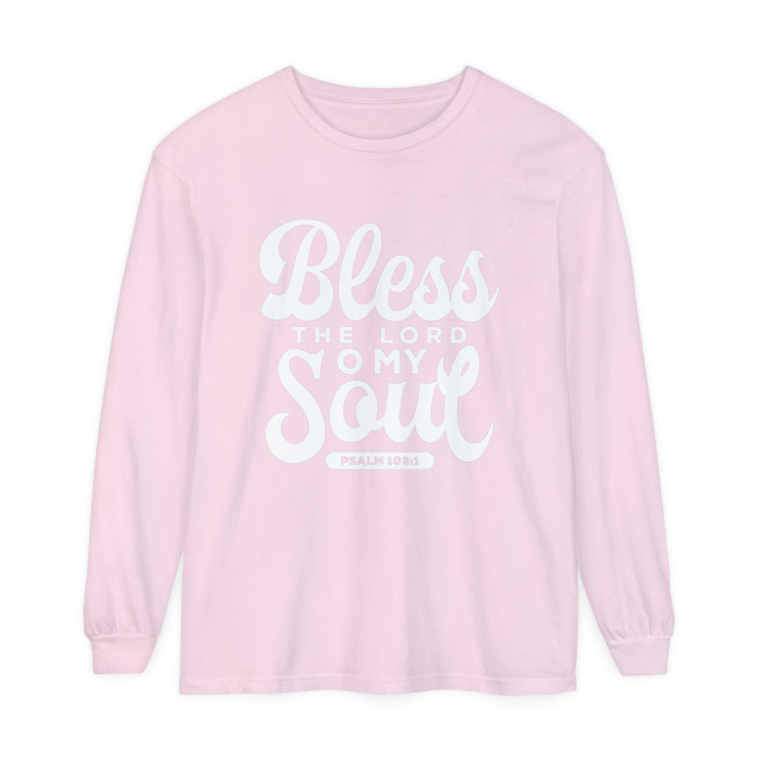 Bless The Lord Long Sleeve Shirt Long-sleeve Blossom S 