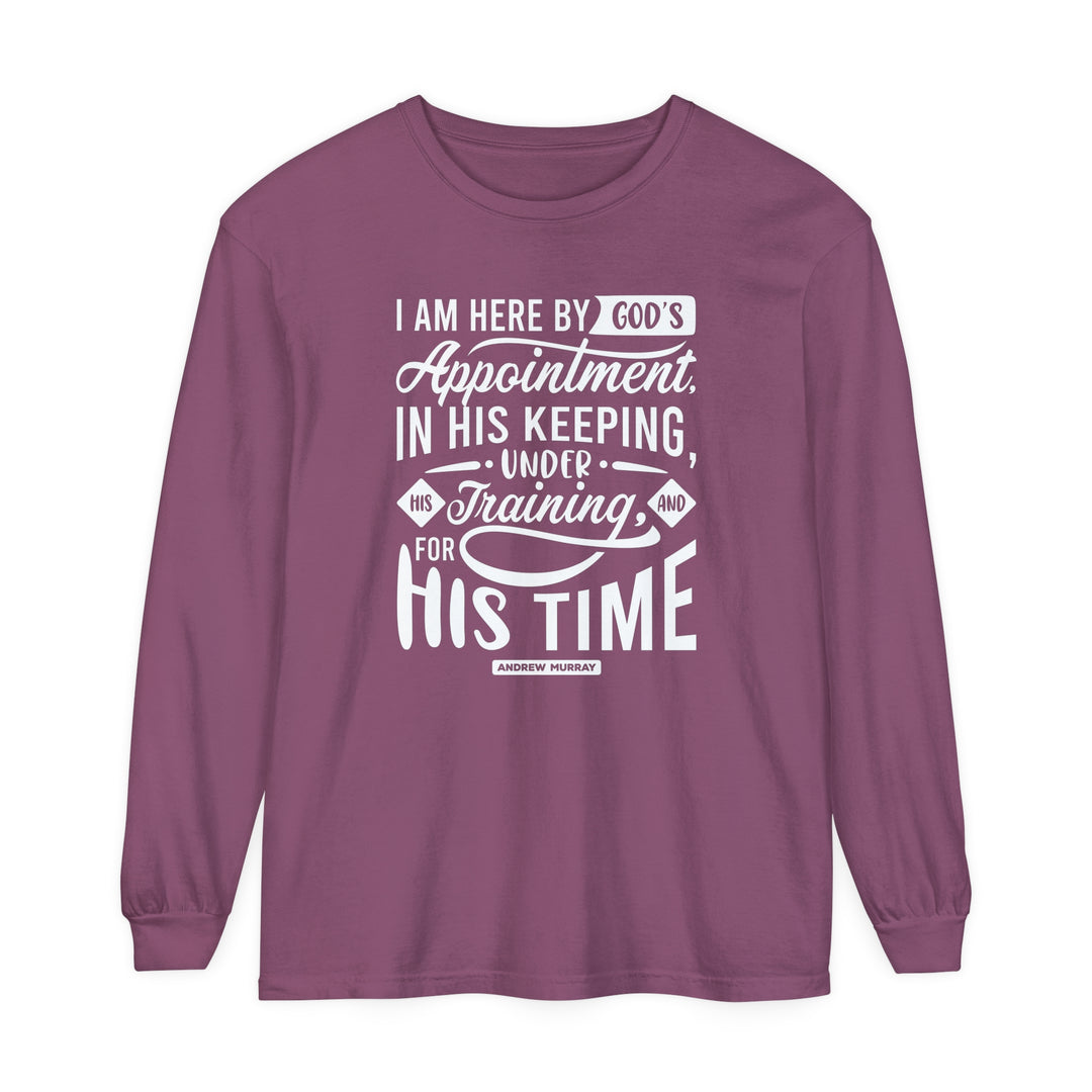 His Time Long Sleeve Shirt Long-sleeve Berry S 