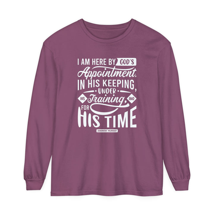 His Time Long Sleeve Shirt Long-sleeve Berry S 