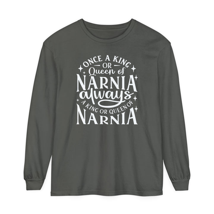 King or Queen Narnia Long Sleeve Shirt Long-sleeve Pepper S 