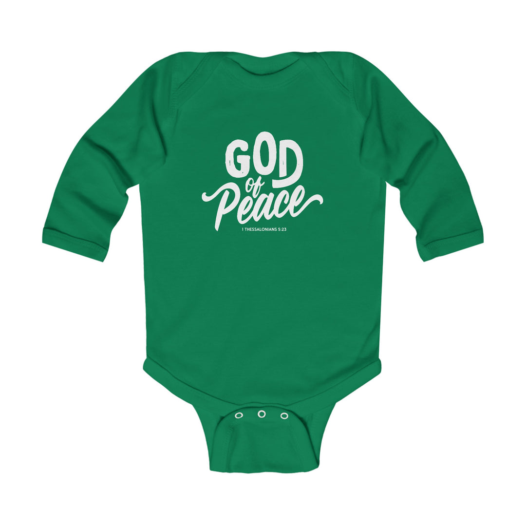 God of Peace Infant Long Sleeve Bodysuit Kids clothes Kelly NB (0-3M) 