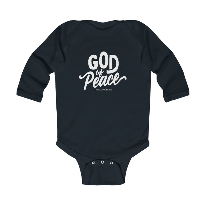 God of Peace Infant Long Sleeve Bodysuit Kids clothes Black NB (0-3M) 