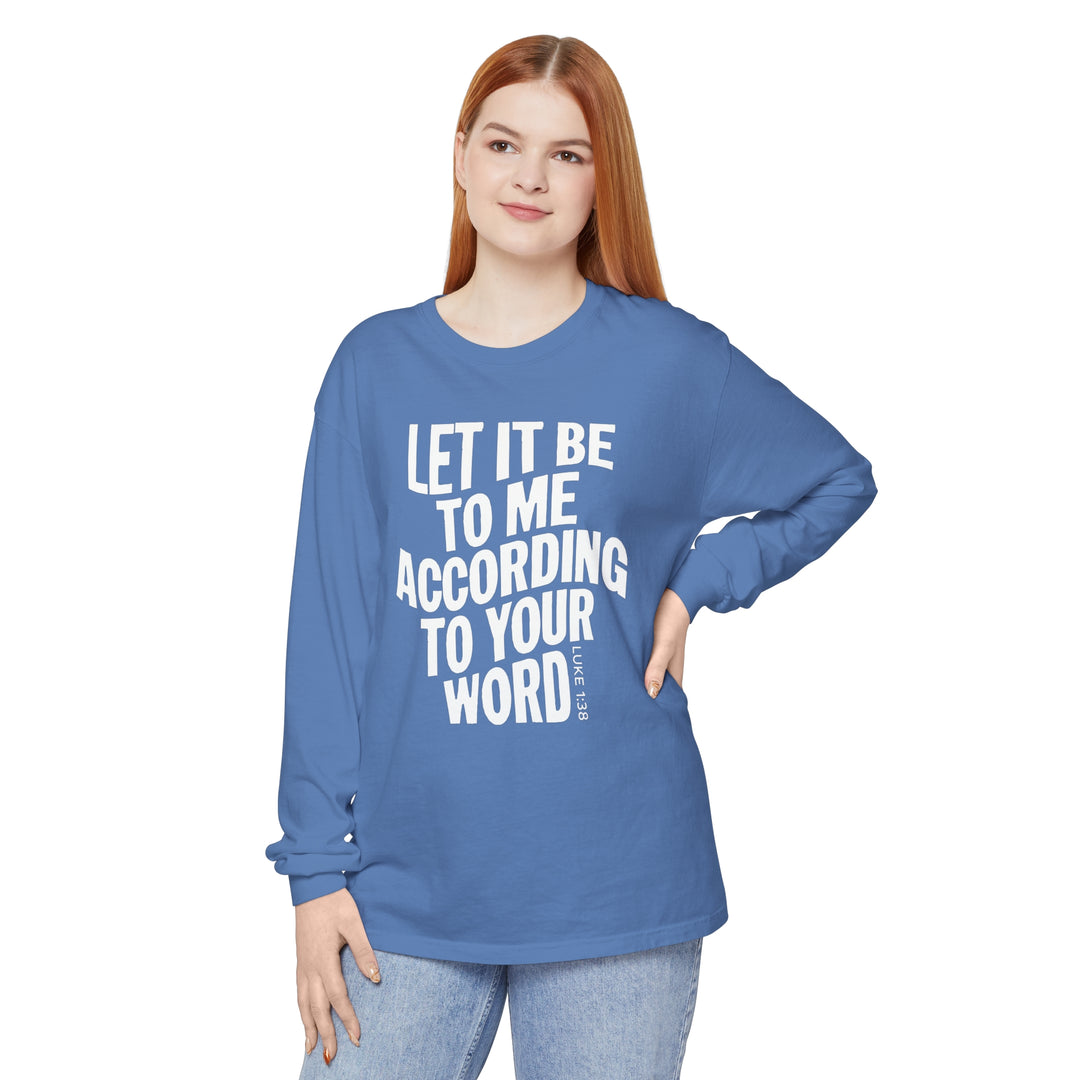 According To Your Word Long Sleeve Shirt Long-sleeve   