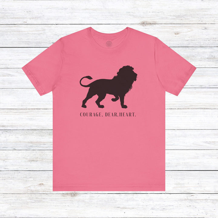 Courage Dear Heart Unisex T-Shirt T-Shirt Charity Pink S 