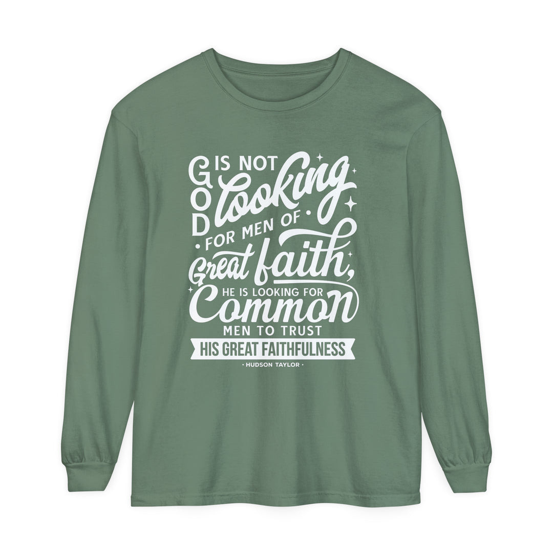 Common Men Long Sleeve Shirt Long-sleeve Light Green S 