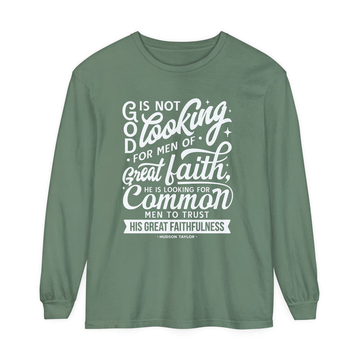 Common Men Long Sleeve Shirt Long-sleeve Light Green S 