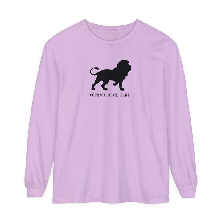 Courage Dear Heart Long Sleeve Shirt Long-sleeve Orchid S 