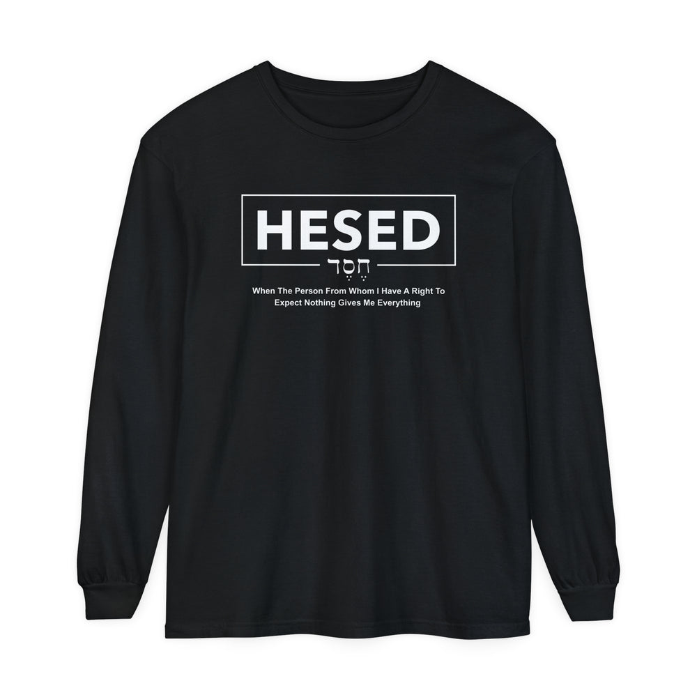 Hesed Everything Long Sleeve Shirt Long-sleeve Black S 