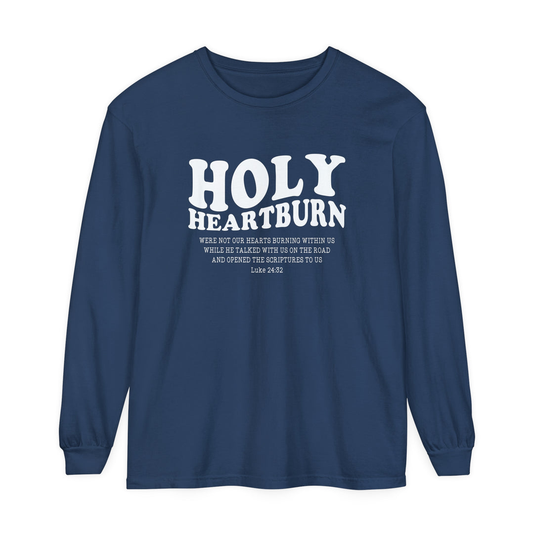 Holy Heartburn Long Sleeve Shirt Long-sleeve Midnight S 