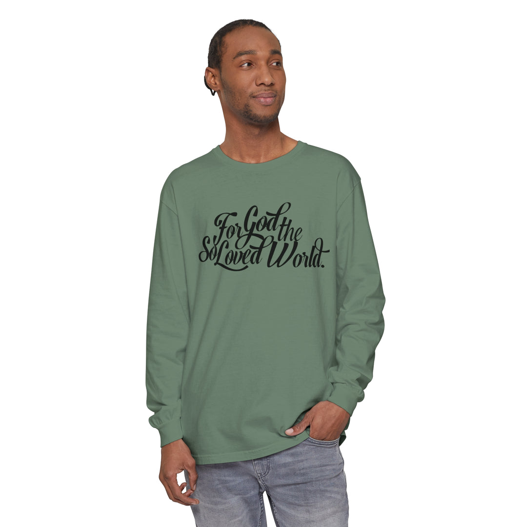 God So Loved Long Sleeve Shirt Long-sleeve   