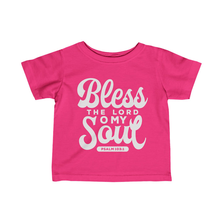 Bless The Lord Baby Tee Kids clothes Hot Pink 6M 