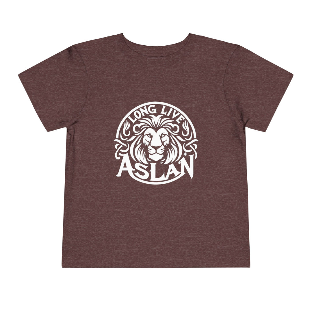 Long Live Aslan Toddler Tee Kids clothes Heather Maroon 2T 