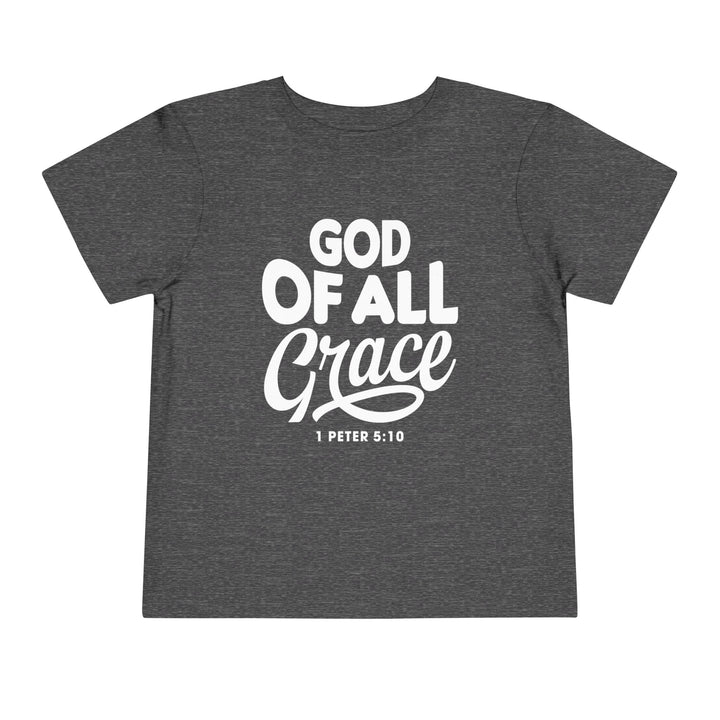 God of All Grace Toddler Tee Kids clothes Dark Heather Grey 2T 