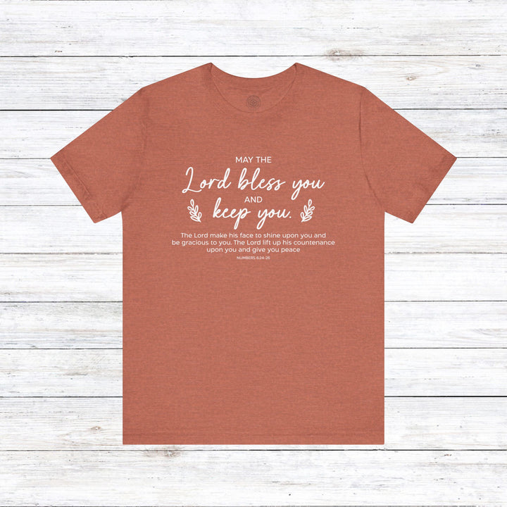 Bless and Keep You Unisex T-Shirt T-Shirt Heather Clay S 