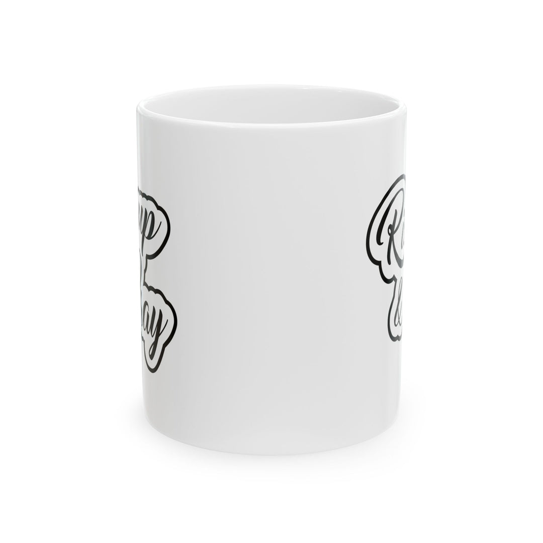 Christian Coffee Mug Rise Up & Pray Ceramic Mug   