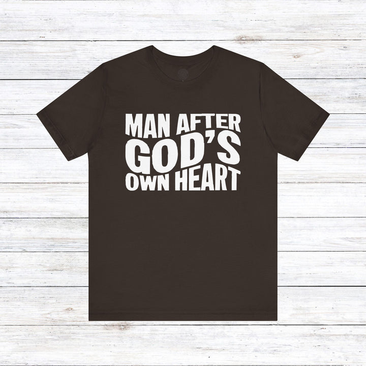 Man After God Unisex T-Shirt T-Shirt Brown S 