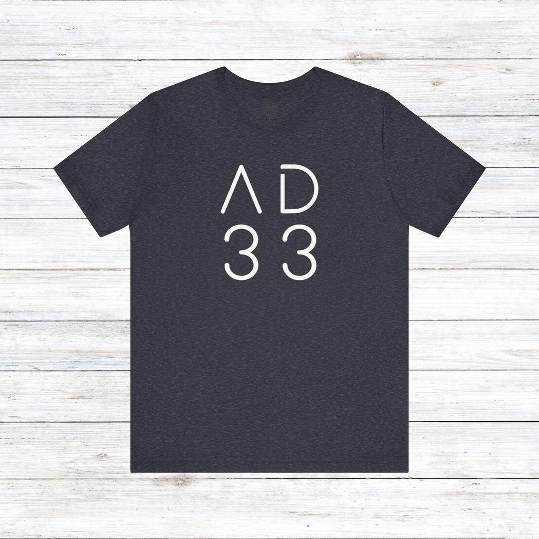 AD 33 Unisex T-Shirt T-Shirt Heather Navy S 