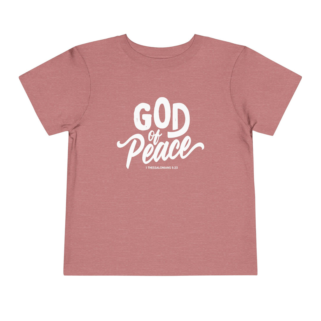 God of Peace Toddler Tee Kids clothes Heather Mauve 2T 