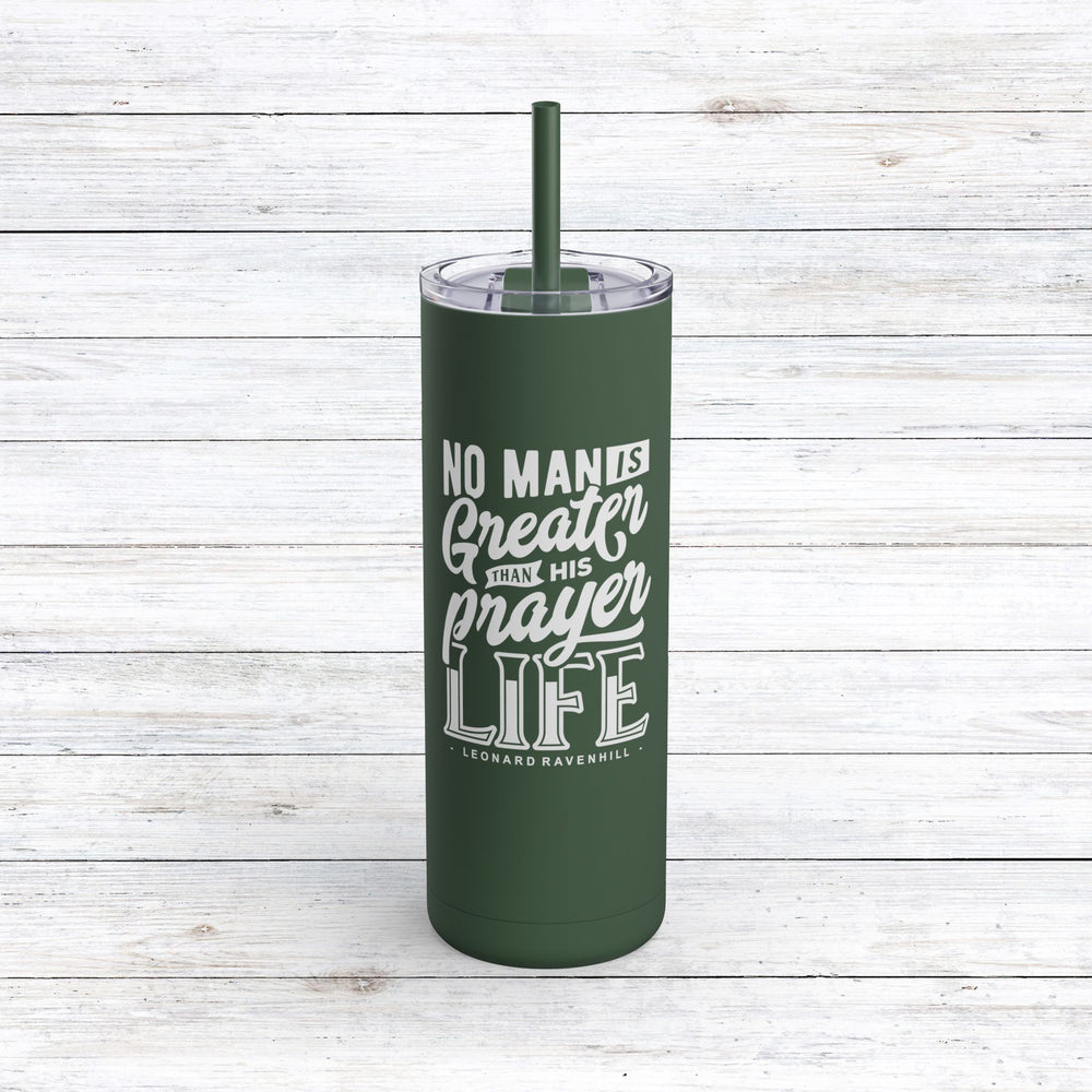 Christian Tumbler Prayer Life Mug Pine Needle 20oz Matte