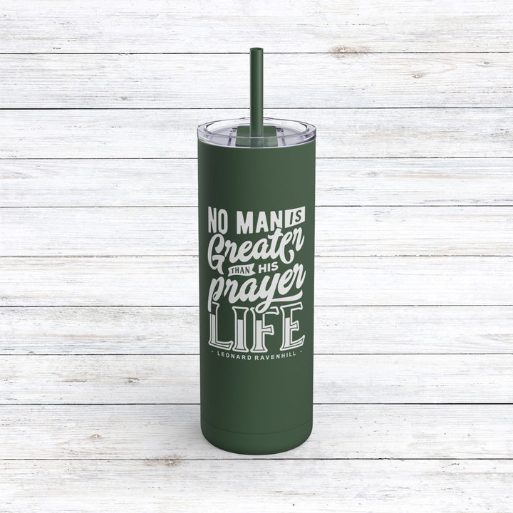 Christian Tumbler Prayer Life Mug Pine Needle 20oz Matte