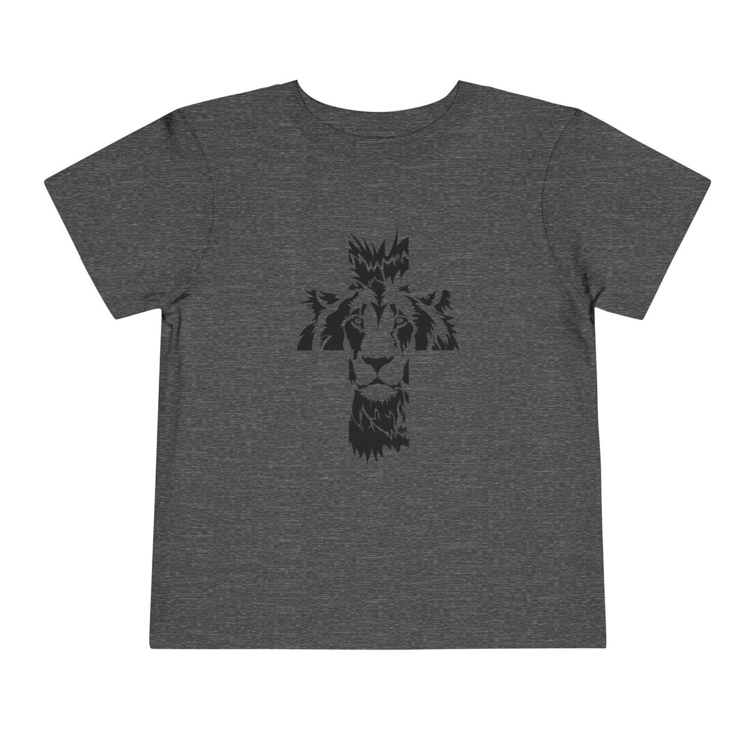 Aslan Cross Toddler Tee Kids clothes Dark Heather Grey 2T 