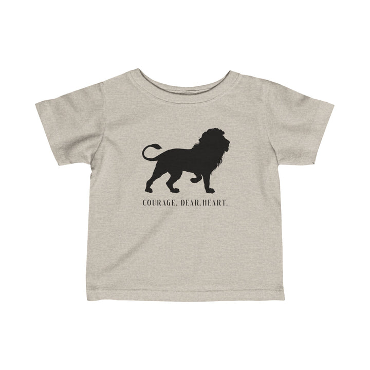 Courage Dear Heart Baby Tee Kids clothes Natural Heather 6M 