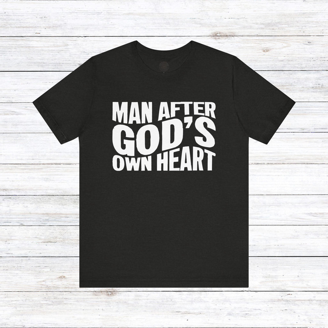 Man After God Unisex T-Shirt T-Shirt Black Heather S 