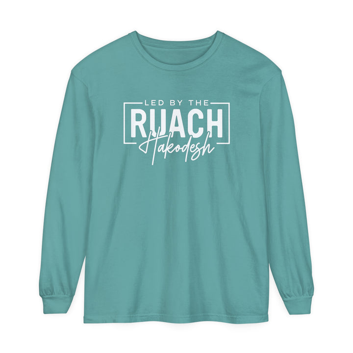 Led By Ruach Hakodesh Long Sleeve Shirt Long-sleeve Seafoam S 